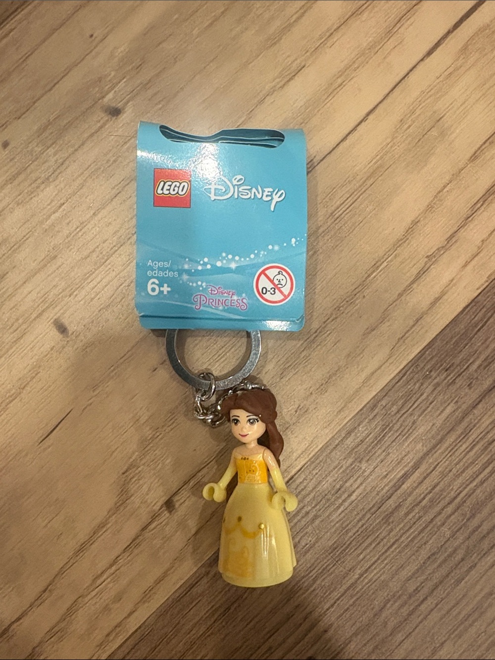 LEGO Disney Belle Mini Figure Keychain - Yellow